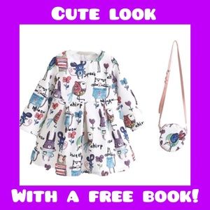 Brand New Girls Dress And Matching Purse